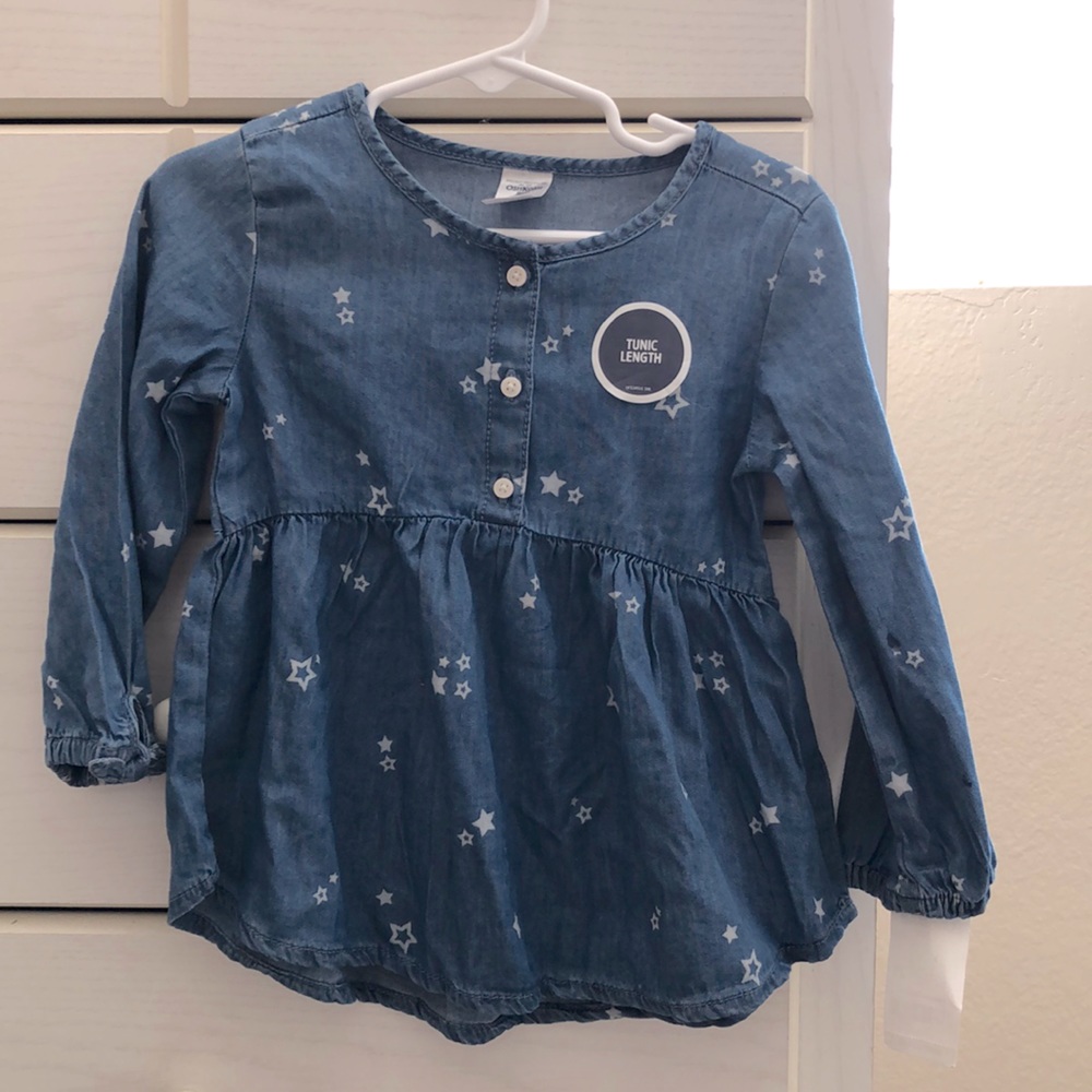 OSHKOSH B’gosh 2T NWT TUNIC LENGTH LONG SLEEVE